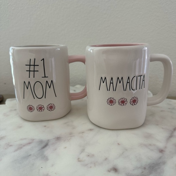 Rae Dunn Other - RAE DUNN "#1 MOM & MAMACITA”Mug White with Flowers